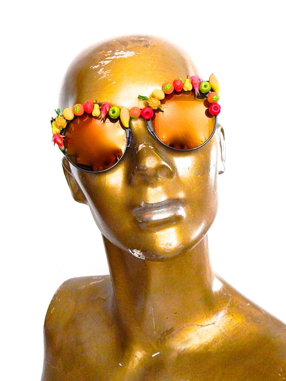 GASOLINE GLAMOUR FRUIT PUNCH ACID COCO SUNGLASSES 🍓🍋🍊🥭🍐🍍🍎🍏